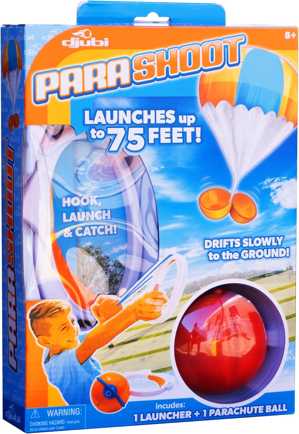 Djubi Parashoot - Slingshot Flying Parachute Outdoor Beach, Lawn