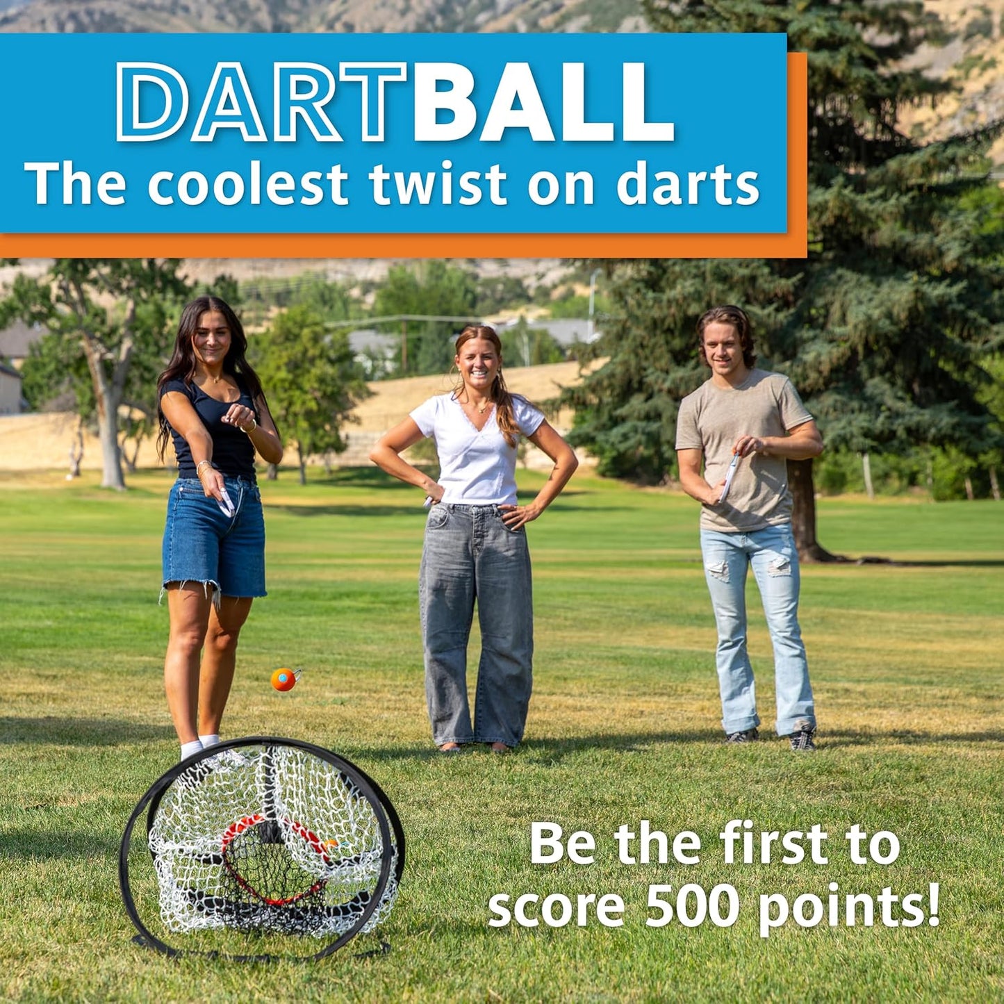 Djubi Dartball - Slingshot Outdoor Beach, Lawn, & Tailgating Family Game 8+