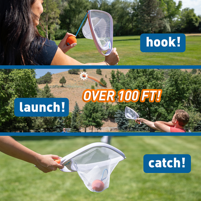 Djubi Slingball Classic - Slingshot Outdoor Beach, Lawn, & Tailgating Family Game - Ages 8+