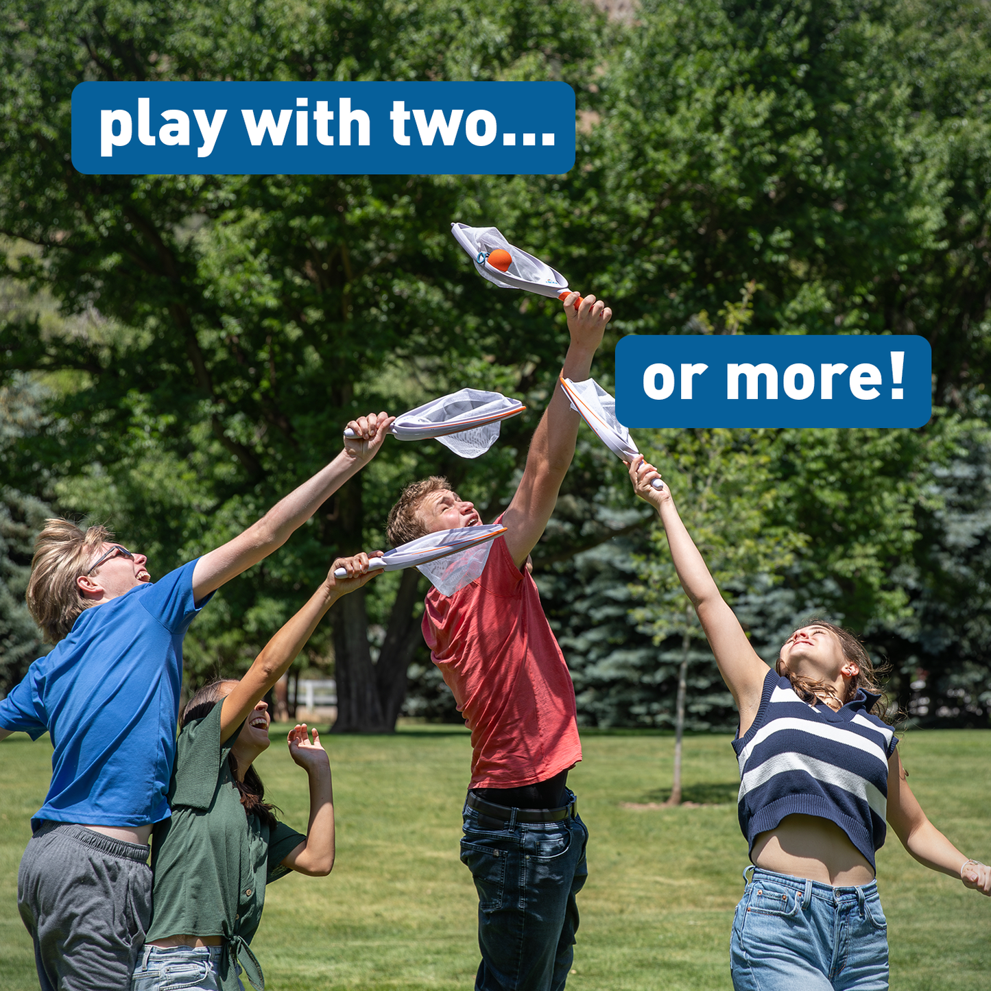 Djubi Slingball Classic - Slingshot Outdoor Beach, Lawn, & Tailgating Family Game - Ages 8+