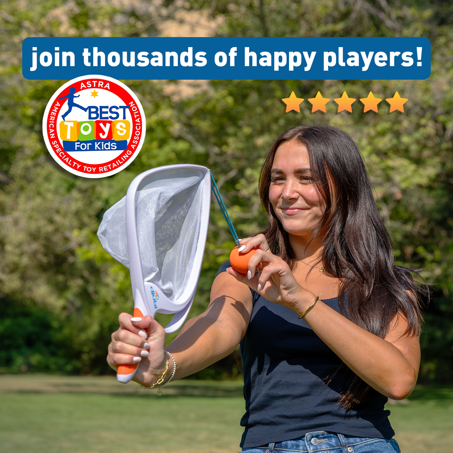 Djubi Slingball Classic - Slingshot Outdoor Beach, Lawn, & Tailgating Family Game - Ages 8+